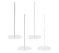 Ribbon Holder - Ribbon Spool Holder, Craft Ribbons Storage Rack, 4 Pieces Crochet Roll Stand, Clear Acrylic Space Saving Tape Spool Holders Organizer for Art Craft Sewing Home Shops