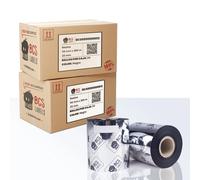 Ribbon resina negro de 55 mm x 300 m con eje de 25 mm