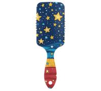 Ribbon Star - Cepillo para el Día de la Independencia del 4 de julio para cabello fino con mango ergonómico para cabello de mujer