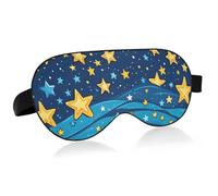 Ribbon Star - Cubreojos con banda elástica ajustable para el 4 de julio, para el Día de la Independencia, para viajes y acampadas, para dormir