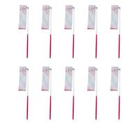 Ribbones de 10 unidades | Poliéster Fiberglass Nylon 200 x 4,5 cm Colorful Pink Streamers | Dance Training Ribbon Set Twirling Gym Ballet Performance Party Use Kids Girls Beginners
