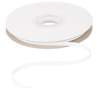 Ribbonitlux Cinta de Espiga 6mm x 22,5 Metros, Cinta Bies Suave Color Blanco para Manualidades, Costura, Envoltura de Regalos y Decoración del Hogar