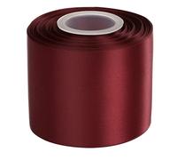 Ribbonitlux cinta de raso de doble cara de 75 mm de ancho, 22 metros (277-Burdeos), para lazos, decoración de fiestas, costura, bodas y manualidades