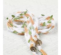 Ribbonlic Handfasting - Cuerda de lazo de boda con colgantes, cordón para boda, patrón celta tradicional, lazo rústico de boda para ceremonia, Lazo para Boda Bridal GIF (verde, fresco)