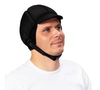 Ribcap Casco Protector de Grado médico Fox | Negro | Casco Blando para la Epilepsia | Casco Protector para Las convulsiones | Moderno y sin estigma |Grande