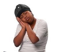 Ribcap Gorra de Dormir Kate | Negra | Casco médico Protector para Dormir | Material Transpirable y cómodo | Fácil de Limpiar |Medio