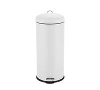 Ribelli Cubo de Basura de Acero, Blanco, Aprox. 30 x 69,5 cm