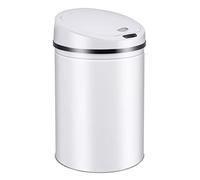 Ribelli Sensor - Mülleimer Cubo de Basura, Acero Inoxidable, Blanco, 60 litros