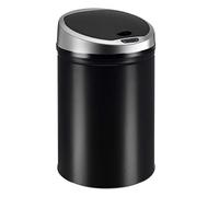 Ribelli Sensor-Mülleimer Cubo de Basura, Acero Inoxidable, Negro, 40 litros