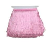 Ribete de Flecos Decorativa Borla de encaje con flecos 20 cm y 30 largo, adorno poliéster for baile latino, falda, cortina, accesorios for prendas, for costura(Light pink,15cm)