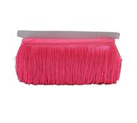 Ribete de Flecos Decorativa Borlas de flecos poliéster 10/15/20/30 cm, largos for coser ropa, vestidos, cortinas, cintas, borlas for manualidades, accesorios(Peach,15cm)