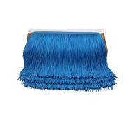Ribete de Flecos Decorativa Borlas de flecos poliéster 10/15/20/30 cm, largos for coser ropa, vestidos, cortinas, cintas, borlas for manualidades, accesorios(Hole blue,10cm)