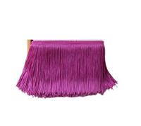 Ribete de Flecos Decorativa Cinta de encaje tejida con borlas largas colores, 10 metros, 10/15/20/30 cm, accesorios costura for prendas vestir y baile latino(No10,20cm)