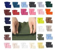 Ribete de punto Elastano Cinturas Tira de canalé, Neotrims Tejido elástico 2 x 2, Gran Recuperación Resistente. Usar puños, cuellos y ribetes de prendas de vestir. Cream, 1 Strip