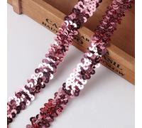 Ribete elástico de lentejuelas de 20 mm de ancho para ropa de moda, accesorios y proyectos creativos de bricolaje (10 yardas #16)