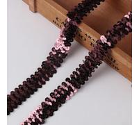 Ribete elástico de lentejuelas de 20 mm para ropa de moda, accesorios para la cabeza y usos creativos de bricolaje (10 yardas #17)