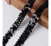 Ribete elástico de lentejuelas de 20 mm para ropa de moda, accesorios para la cabeza y usos creativos de bricolaje (10 yardas #15)