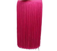 Ribete flecos de largo 1 Yards 50cm Wide Fringe Trim Tassel Lace Black Trimming For DIY Latin Dress Stage Clothes Accessories(Color 1)