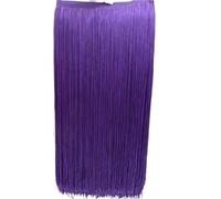 Ribete flecos de largo 1 Yards 50cm Wide Fringe Trim Tassel Lace Black Trimming For DIY Latin Dress Stage Clothes Accessories(Color 8)