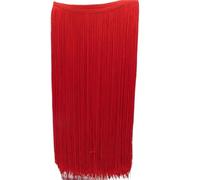 Ribete flecos de largo 1 Yards 50cm Wide Fringe Trim Tassel Lace Black Trimming For DIY Latin Dress Stage Clothes Accessories(Color 13)