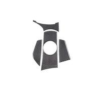 Ribete Interior Automóvil Embellecedor Interior Fibra Carbono Suave Para X3 E83 2006-2010 Consola Central Panel CD Cubierta Palanca Cambios Pegatina Decorativa Decorativo Interior(Shape Q)