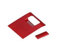 Ribete Interior Automóvil Interior De Coche Para Toyota Para Camry 2018-2022 ABS Rojo Botón Volante Cubierta Decorativa Estilo Coche Decorativo Interior(Driver box)