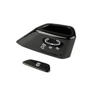 Ribete Interior Automóvil Marco Decorativo Pomo Cambio Marchas Y Cubierta Botón P Embellecedor Interior Para VW Para ID3 Para ID4 Para CROZZ Para ID6 Decorativo Interior(Negro)