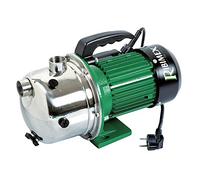 Ribimex Bomba de superficie autocebante Jet inox, motor 970 W, caudal 2700 l/h, 4 bar, altura 40 m, aspiración hasta 7 m, cuerpo de inoxidable, ideal para riego y uso doméstico - PRGJET101I