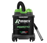 RIBIMEX Perfetto Aspiradora de Cenizas, Plástico y Metal, Negro y Verde