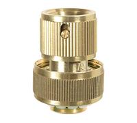 Ribimex PRA/RLB.4218 - Conector rápido Acquastop de latón 19 mm, dorado, 3/4"