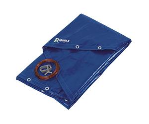 Ribimex PRBP140R62, Lona de polietileno redonda para piscina, Ø 6,2 m, con ojales a cada metro, azul