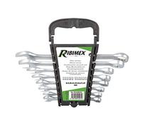 Ribimex PRCLEMIXX8 Juego de 8 llaves combinadas cromo vanadio, gris