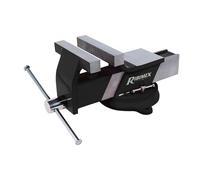 Ribimex Pretau125/A - Mordaza de banco de 125 mm de acero Negro