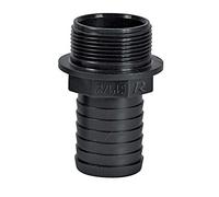 Ribimex PRRAC1MX19, Racor macho acanalado Ø1" para manguera 19, plástico, negro
