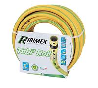 Ribimex PRTA50J15, Manguera de riego antitorsión "Tubi'Roll" Ø 50, 15 m, amarillo y verde