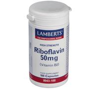 Lamberts Riboflavin 50mg (Vitamin B2), 100 tapasules