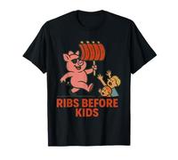 Ribs Before Kids, Funny BBQ Meat Lover Cookout Humor Camiseta