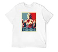 RIC Flair Rick Flair Nature Boy Wrestling Wrestler Retro Whoooooo ! T-Shirt Graphic tee Printed Top Mens White Shirt M