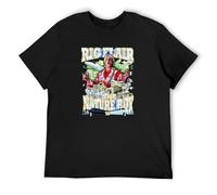 RIC Flair The Nature T-Shirt Graphic tee Printed Top Mens Black Shirt M