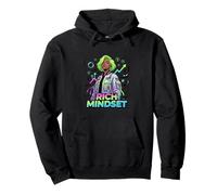 Rica mentalidad Crecimiento Finanzas Motivación Diseño Sudadera con Capucha