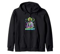 Rica mentalidad Crecimiento Finanzas Motivación Diseño Sudadera con Capucha