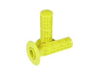 Ricambino Puños de Manillar de Moto 1 par de puños de Goma universales Antideslizantes Color - Amarillo neón