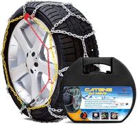Ricambycar Cadenas de nieve 9 mm grupo 90, homologadas Italia EN 16662-1, montaje rápido, cadenas de coche aptas para neumáticos de SUV y utilitarios