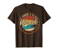 Ricardo El Hombre el Mito la Leyenda Camiseta, Hombre, Marrón, XXL