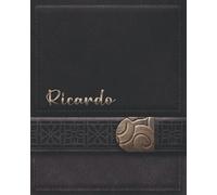 RICARDO JOURNAL GIFTS: Novelty Personalized Present With Customized Name On The Cover (Ricardo Notebook)