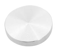 Ricardonty - Pie de mesa adaptador para placa de vidrio, aluminio, redondo, 50 x 8 mm, plata