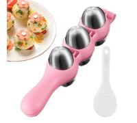 Rice Ball Maker - 7.09x2.56x1.18in Rice Ball Mold, Lightweight RiceBall Shaker, 304 Stainless Steel Rices Molds For | adjustable DIY Sticky Rices Molds Large Kitchen Tool RiceBall Maker For Home