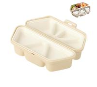 Rice Ball Maker Mold - 6-Cavity Japanese Sushi Shaper - Triangle Rice Mold Foldable Container | for Kids Adults Beginners Lunch Making Meal Prep Home School Office Picnic Camping Travel