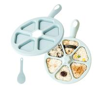 Rice Ball Mold, 6 Grid Triangle Sushi Rice Shaper With Handle