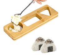 Rice Ball Mold, Sushi Making Tool, Non-Stick Wooden Kitchen Mold, Easy Pressing Design, Compact Ideal for Home Dining, School Lunch, Snacks, Parties, Camping, and Picnic Preparation